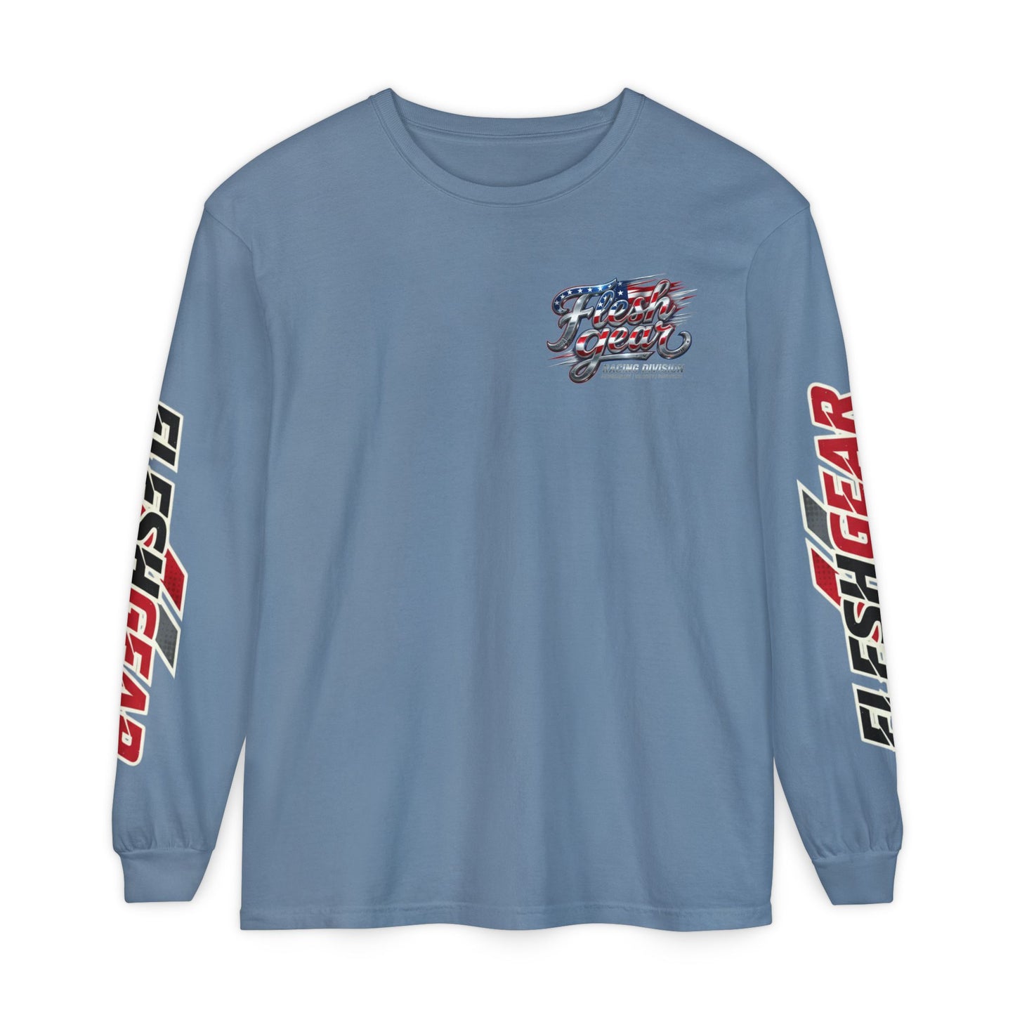 Racing Flag Long Sleeve Tee — Fleshgear American Racing Graphic