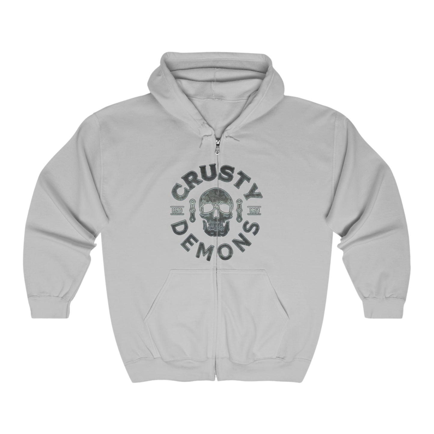 CD SKULL Full Zip Hooded Sweatshirt
