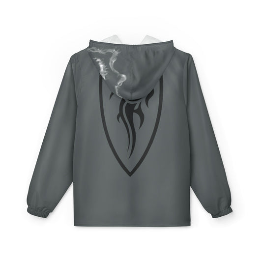 smoke shied Windbreaker Jacket - Lightweight Rain Gear, Casual Streetwear, , Perfect for Outdoor Adventures