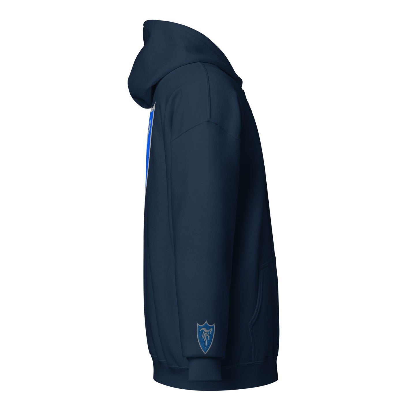 5 star embroidered zip hoodie