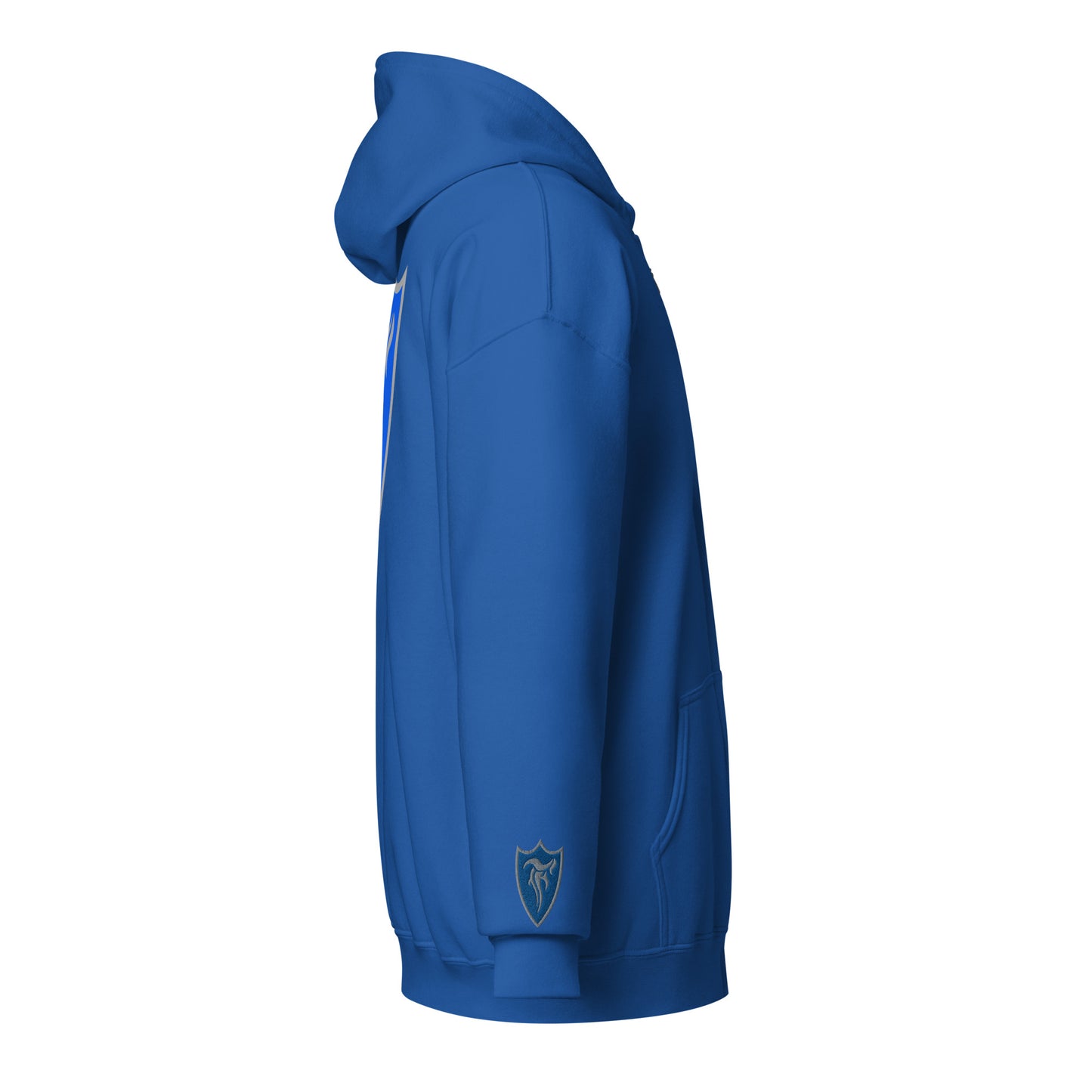 5 star embroidered zip hoodie