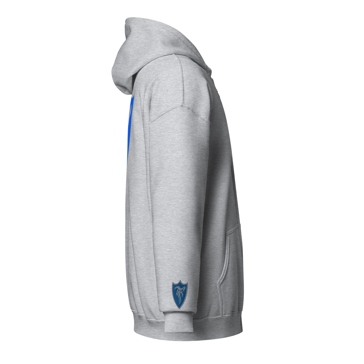 5 star embroidered zip hoodie