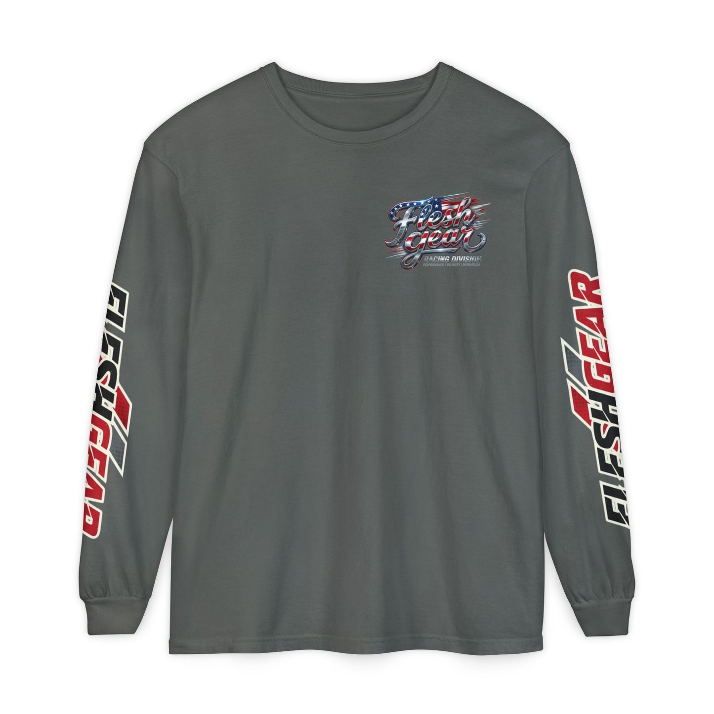Racing Flag Long Sleeve Tee — Fleshgear American Racing Graphic