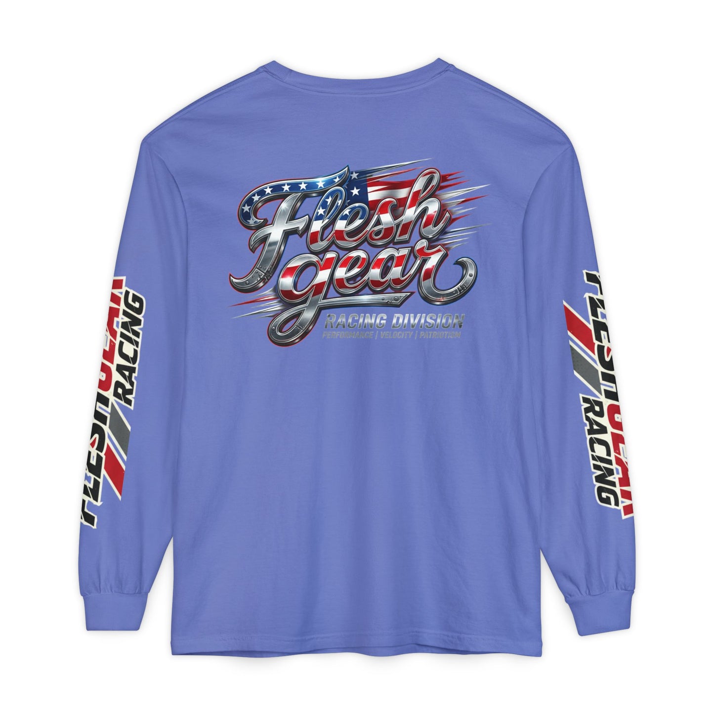 Racing Flag Long Sleeve Tee — Fleshgear American Racing Graphic