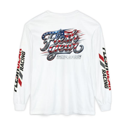 Racing Flag Long Sleeve Tee — Fleshgear American Racing Graphic