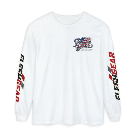 Racing Flag Long Sleeve Tee — Fleshgear American Racing Graphic
