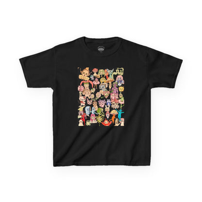 Kids Graphic Tee with Fun Characters,