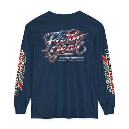 Racing Flag Long Sleeve Tee — Fleshgear American Racing Graphic