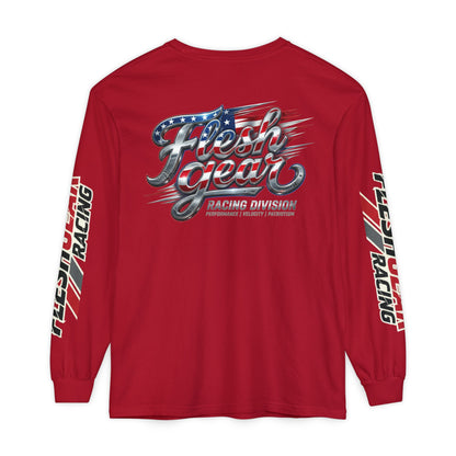 Racing Flag Long Sleeve Tee — Fleshgear American Racing Graphic