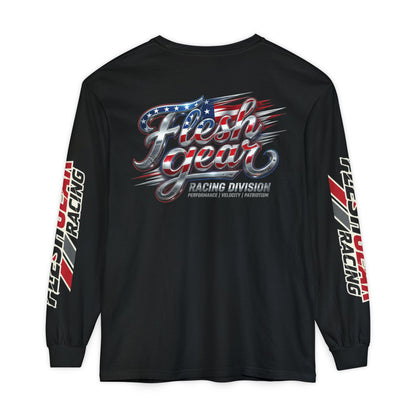 Racing Flag Long Sleeve Tee — Fleshgear American Racing Graphic