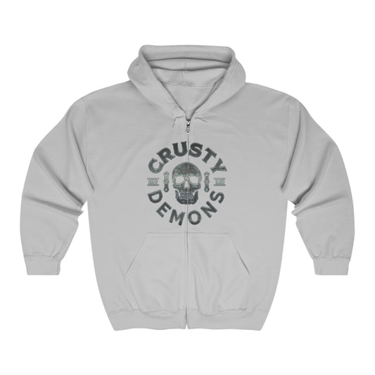 CD SKULL Full Zip Hooded Sweatshirt