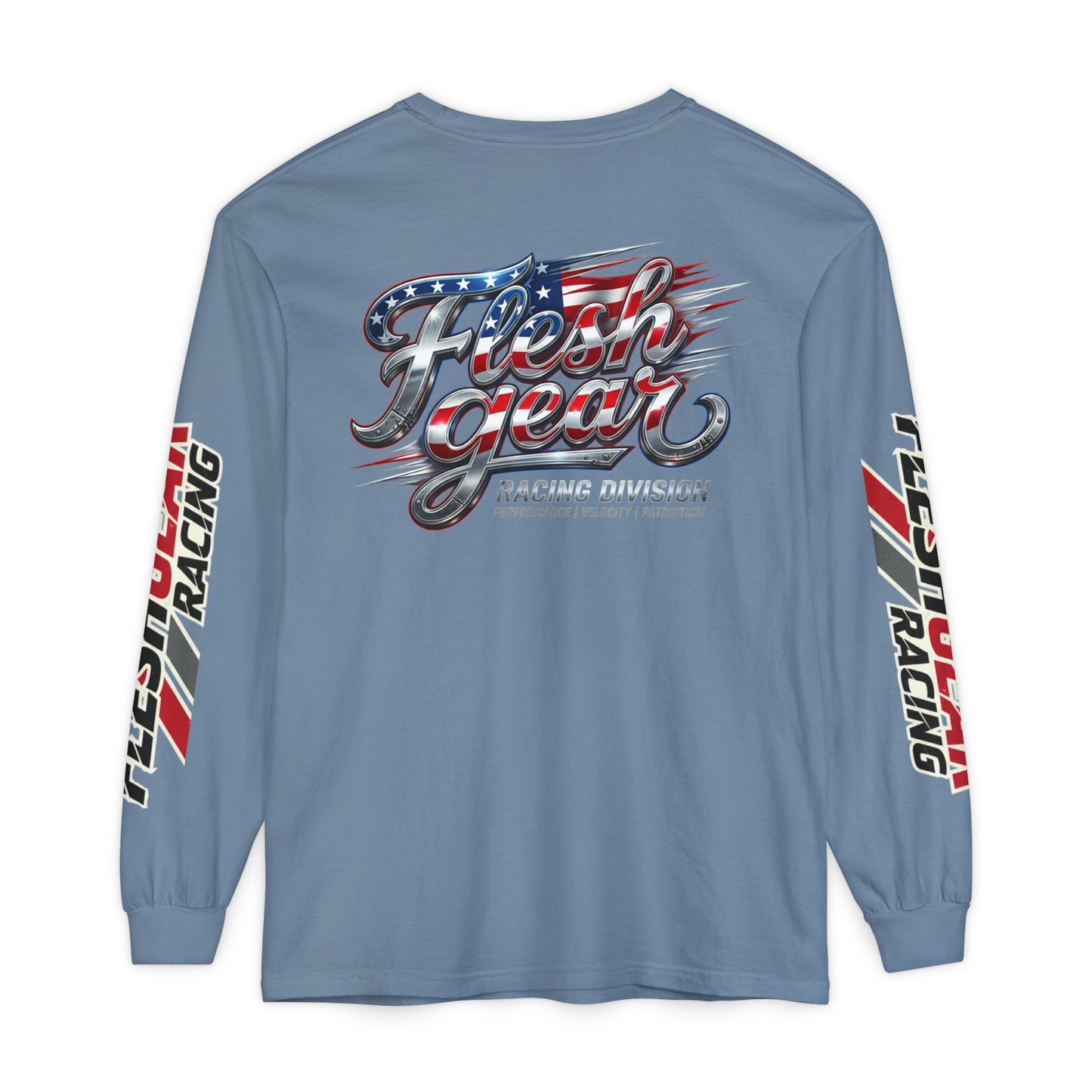 Racing Flag Long Sleeve Tee — Fleshgear American Racing Graphic