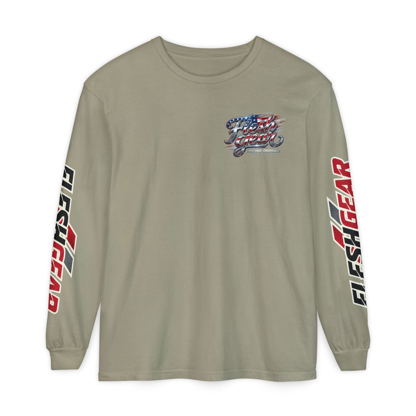 Racing Flag Long Sleeve Tee — Fleshgear American Racing Graphic