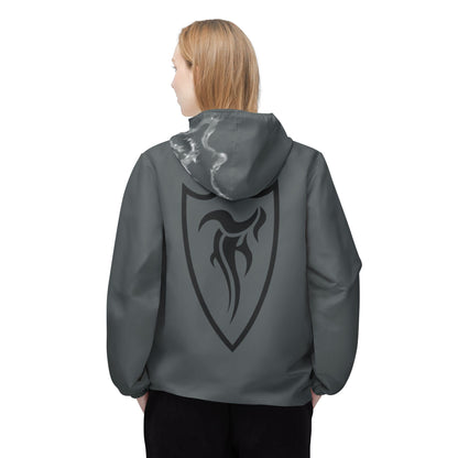 smoke shied Windbreaker Jacket - Lightweight Rain Gear, Casual Streetwear, , Perfect for Outdoor Adventures