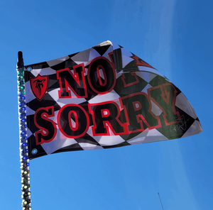 FGR RACING NOT SORRY FLAG - RED