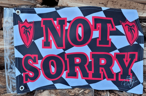 FGR RACING NOT SORRY FLAG - RED