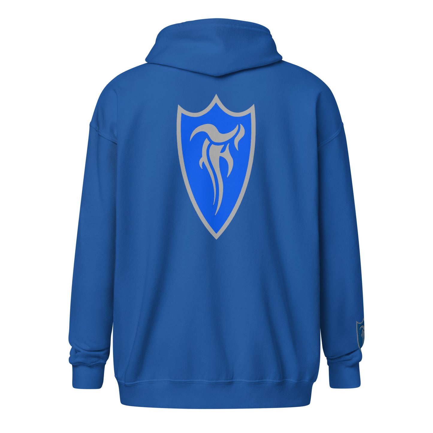 5 star embroidered zip hoodie