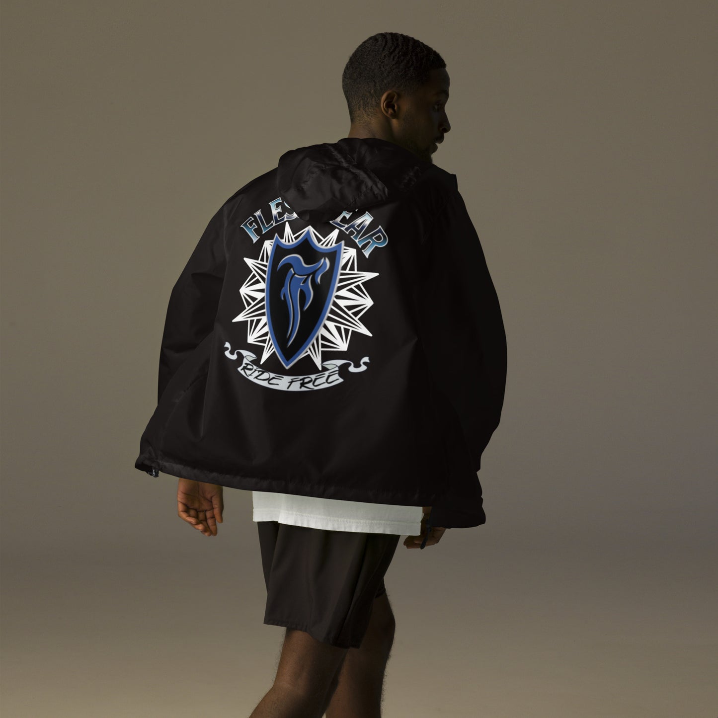 FREE RIDE  lightweight zip up windbreaker